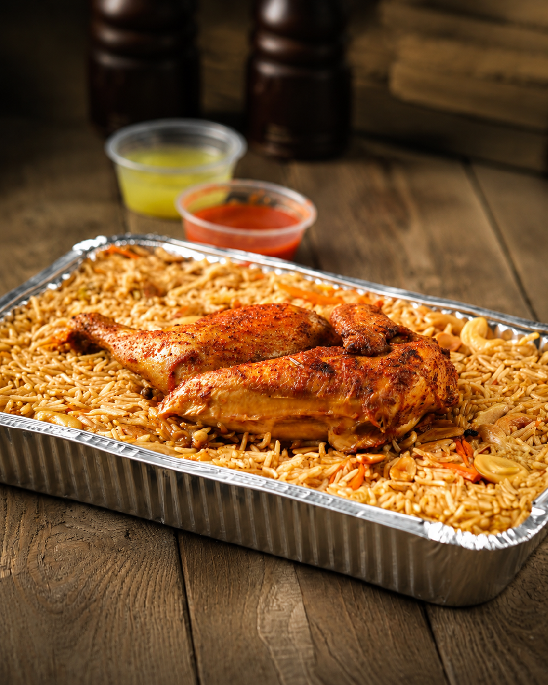 وجبة أرز ودجاج